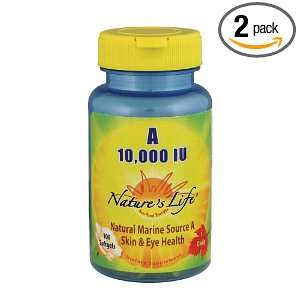  Natures Life Vitamin A, 10,000 IU Softgels, 100 Count 