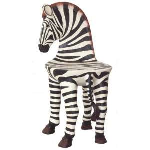   Novelty Chair Black White Zebra Childs Decor Gift: Home & Kitchen