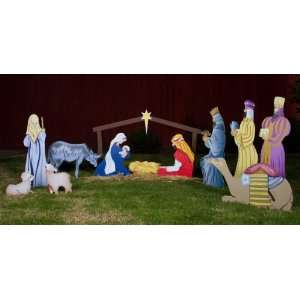  Outdoor Nativity Scene   Full Set   13 Pieces: Home 
