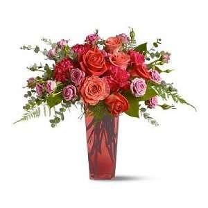 Hearts Afire Rose Bouquet:  Grocery & Gourmet Food