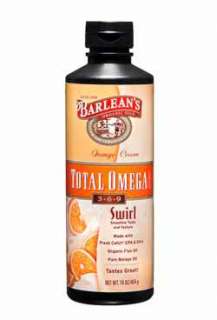  Barleans Orange Cream Total Omega Swirl, 16 Ounce Health 