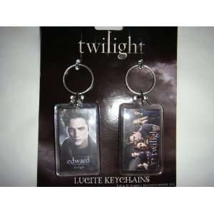  Twilight (Edward/Bella & Cast) Set of 2 Lucite Keychains 