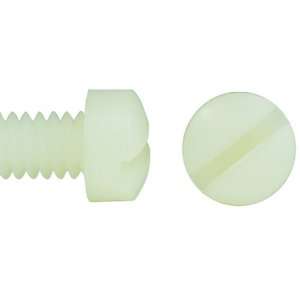 Nylon 6/6 Screw Slotted Fillister Head #6 40  Industrial 