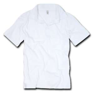 White Mens 30S Jersey polos shirts Large: Sports 