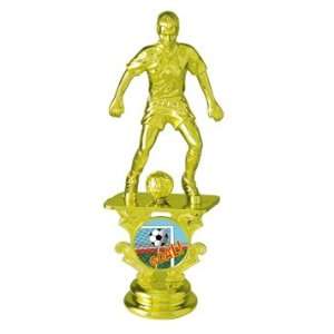   Male Soccer Trophy Motion Graphic Figure Trophy