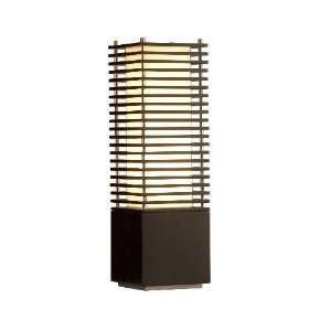  NL10704   Kimura Accent Table Lamp Dark Brown and Brushed 