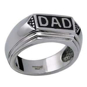  Stainless Steel Ring   Dad Ring: Jewelry