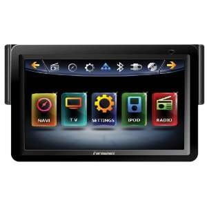   Indash Source with 7 Inch Oversize Hang Down Screen: Car Electronics