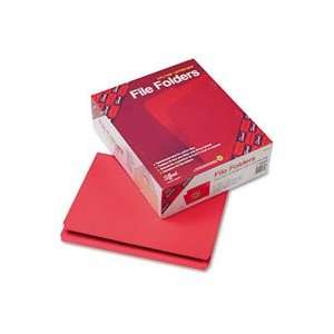   Letter, 11 Point Straight, Red, 100 Per Box (12710): Office Products