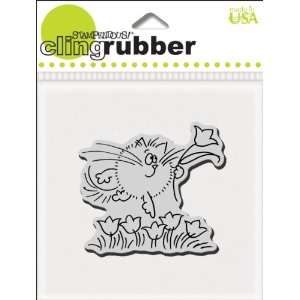    Stampendous Cling Rubber Stamp Tiptoe Fluffles: Everything Else