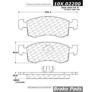  Centric Parts, 102.02200, CTek Brake Pads Automotive