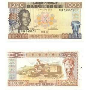  Guinea 1985 1000 Francs, Pick 32a 