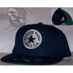 Taylor Gang All Star Dark Blue Wiz Khalifa Snapback Hat Cap:  