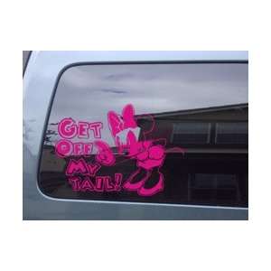   Off My Tail! Car Truck Pink Vinyl Decal Sticker  0507 : Automotive