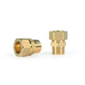 Camco 10196 3/4 Inch by 3/4 Inch Brass Compression Fittings for 
