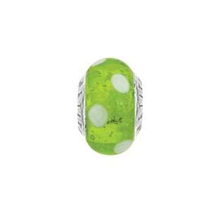 Lovelinks® by Aagaard Petites Sterling Silver Green and White Spots 