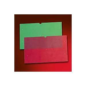  Mirrored Panel Replacement For Edge Lit Exit Sign, Green 