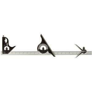  C434 24 4R Forged, Hardened Square, Center And Reversible Protractor 