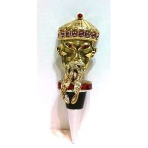   Asian Oriental Chinese Man Bejeweled Bottle Stopper.: Everything Else