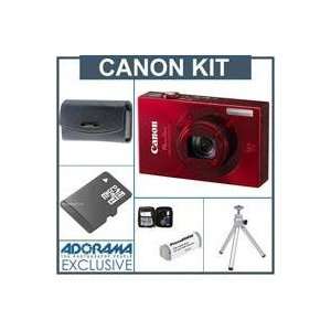  Canon PowerShot ELPH 520 HS Digital ELPH Camera Kit   Red 