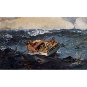  Oil Painting: The Gulf Stream: Winslow Homer Hand Painted 