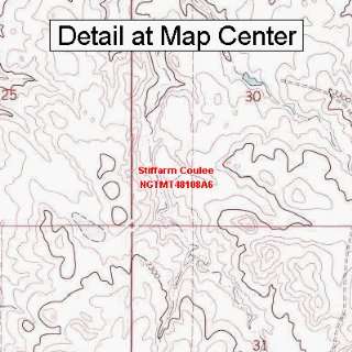  USGS Topographic Quadrangle Map   Stiffarm Coulee, Montana 