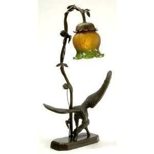 Meyda Tiffany 102411 Strike Of The Eagle   One Light Accent Table Lamp 