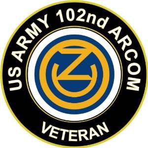  US Army Veteran 102nd ARCOM Sticker Decal 3.8 Everything 