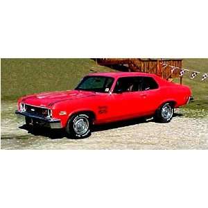  1974 Nova SS Stripe Kit (Hatchback)   GOLD/RED: Automotive