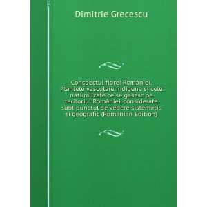   subt punctul de vedere sistematic si geografic (Romanian Edition