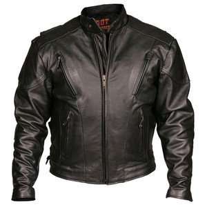   Vented Leather Motorcycle Jackets with Zippered Air Vents: Automotive