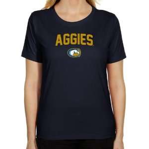  UC Davis Aggies Ladies Mascot Logo Classic Fit T Shirt 