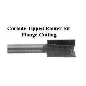  11/16 X 1/2 X 1 Carbide Tipped Plunge Router Bit: Home 