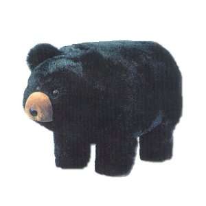  Plush Midnight Black Bear Footstool: Baby