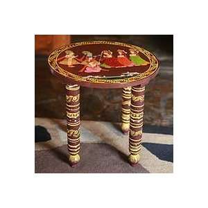 Wood table, Krishna Teases Radha Home & Kitchen