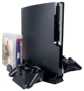  PS3 Slim Controller Charging Stand with Disk Game Disk 