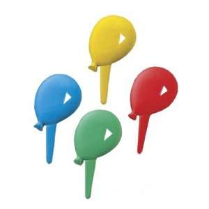  Balloon Cupcake Picks   set of 12: Home & Kitchen