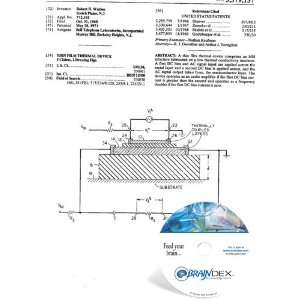  NEW Patent CD for THIN FILM THERMAL DEVICE Everything 