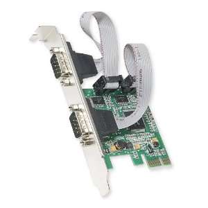  IO Crest 2 Port DB9 Serial PCI Express x1 Card Components 