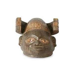  NOVICA Yoruba wood mask, He Brings Good Home & Kitchen