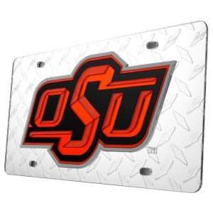  : Oklahoma State Cowboys Diamond Acrylic Laser Tag: Sports & Outdoors
