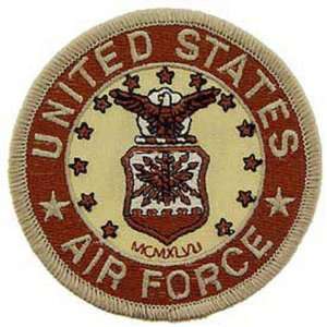  U.S. Air Force Logo Patch Brown 3 Patio, Lawn & Garden