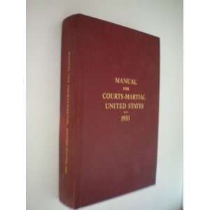  Manual for Courts Martial United States 1951 Leather Bound 
