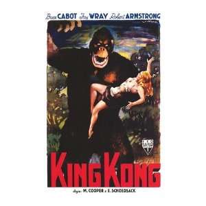  King Kong Movie Poster, 11 x 17 (1933): Home & Kitchen
