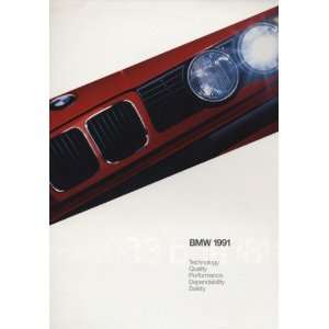  1991 BMW Line Sales Brochure Catalog 318is 735i M5 M3 850i 