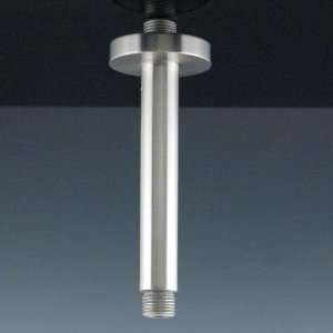  1/2 x 6 Straight Shower Arm with Flange   Brushed Nickel 