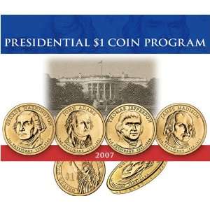 2007 P Madison Presidential Dollar 