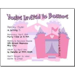  Bounce House Castle Birthday Party Invitation: Health 