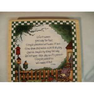  Joy Marie Rubber Stamp 9063 Life It Seems Goes Away Too 