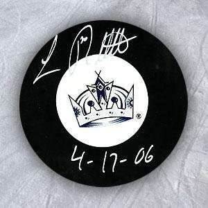   Signed Hockey Puck   LA Kings Record Breaking   Autographed NHL Pucks